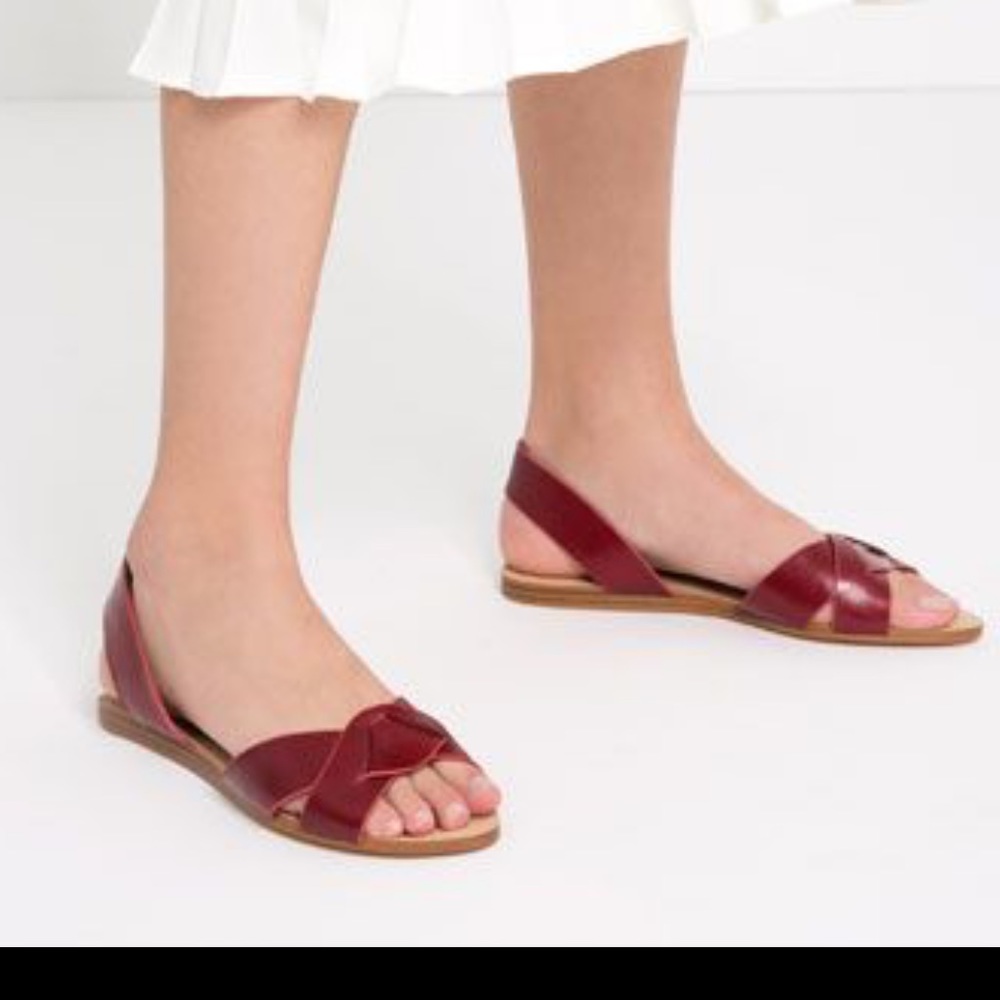 Zara Leather Strap Sandal